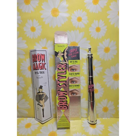 Benefit Brow Styler Multitasking Pencil & Powder Brows 2.5 Neutral Blond $34 - Picture 1 of 8